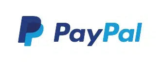 Dark and light blue PayPal logo.